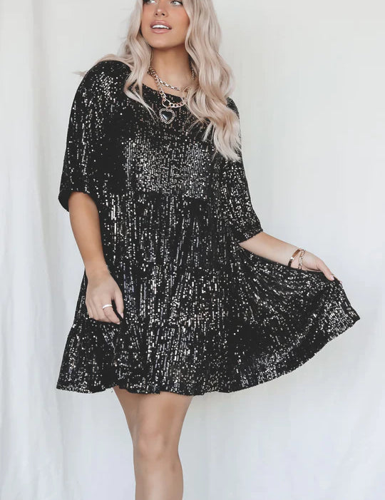 Vestido Antonella™ Glamuroso de Lentejuelas