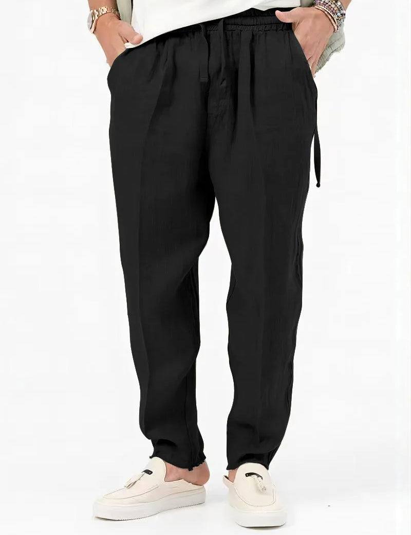Cómodo pantalón de lino