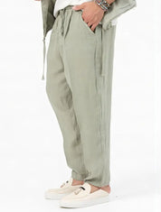 Cómodo pantalón de lino