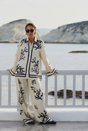 Conjunto Elsa™ Elegante de Estampado en Negro