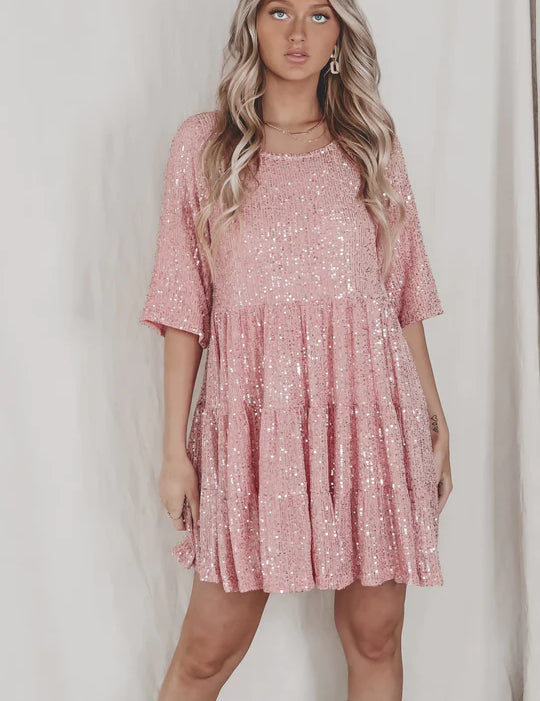 Vestido Antonella™ Glamuroso de Lentejuelas
