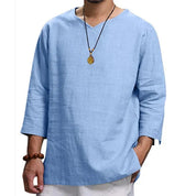 Camisa lisa de lino