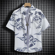 Camisa de moda floral grande