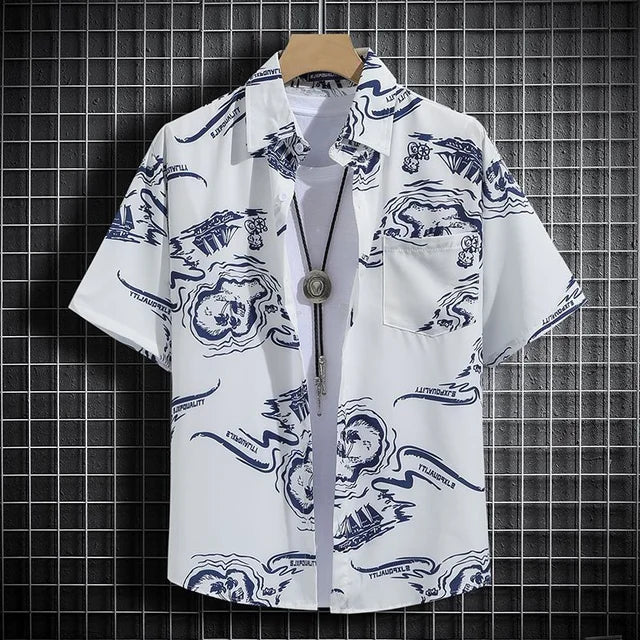 Camisa de moda floral grande