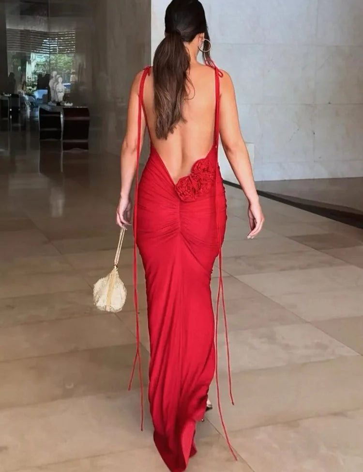 Aries ™ vestido sin espalda