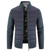 Chaqueta de abrigo en contraste