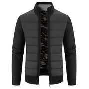 Chaqueta de abrigo en contraste