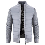 Chaqueta de abrigo en contraste