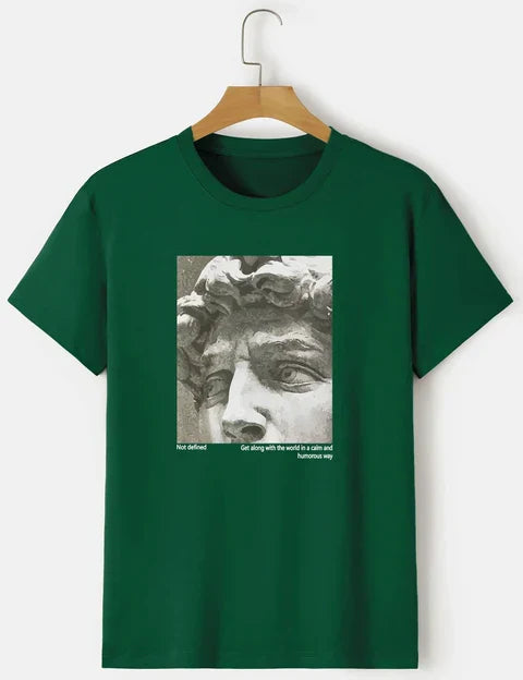 Camiseta con panel fotográfico griego