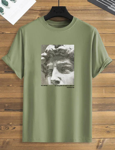 Camiseta con panel fotográfico griego