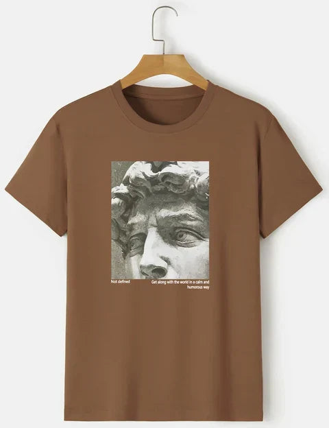 Camiseta con panel fotográfico griego