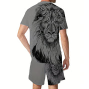 Pantalones cortos con cara de león