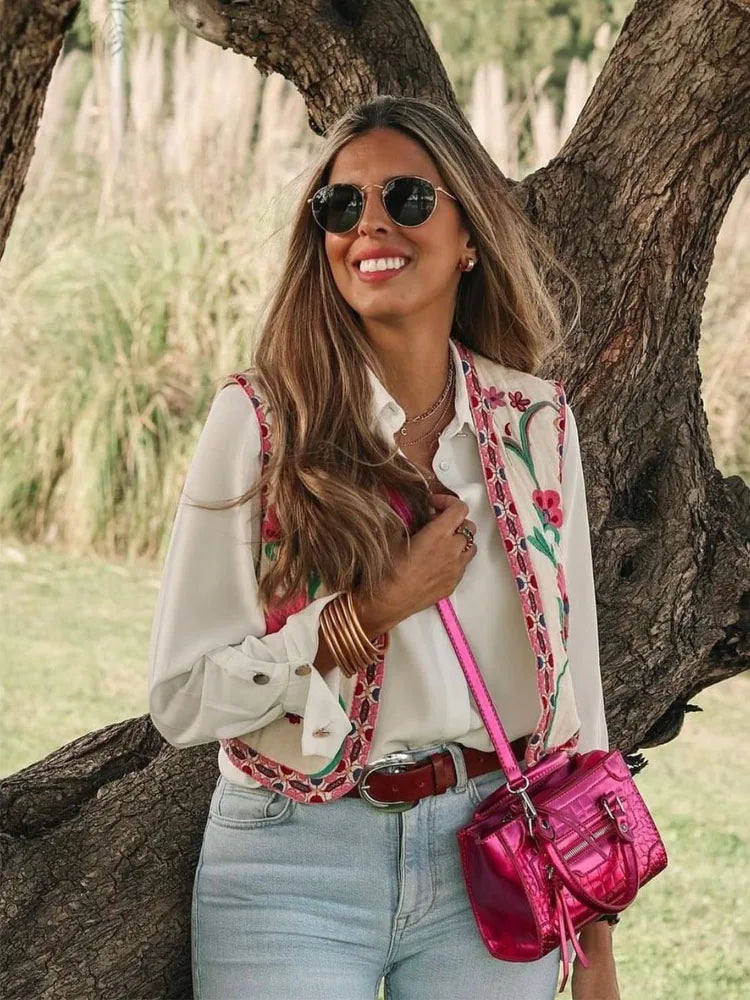 Chaleco Florence™ Floral y Delicado