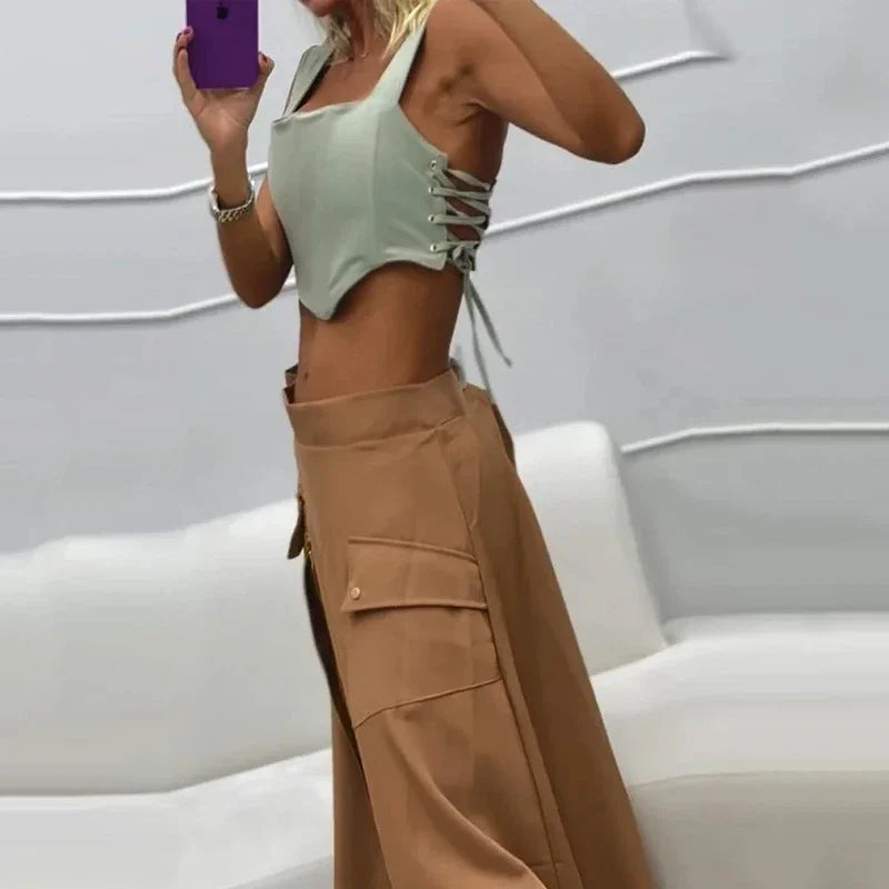 Irie ™ conjunto de top y falda