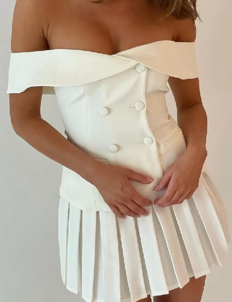 Conjunto Ivette™ Elegante con Detalles Plisados