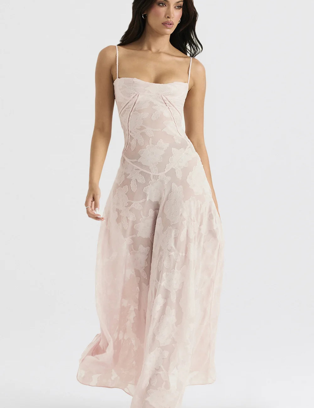 Esmeralda - vestido largo de encaje