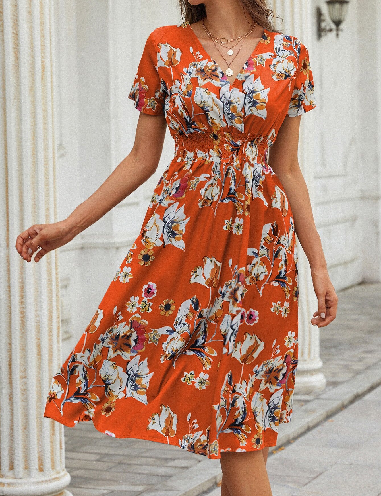 Vestido Viviana™ Modelo floral y casual