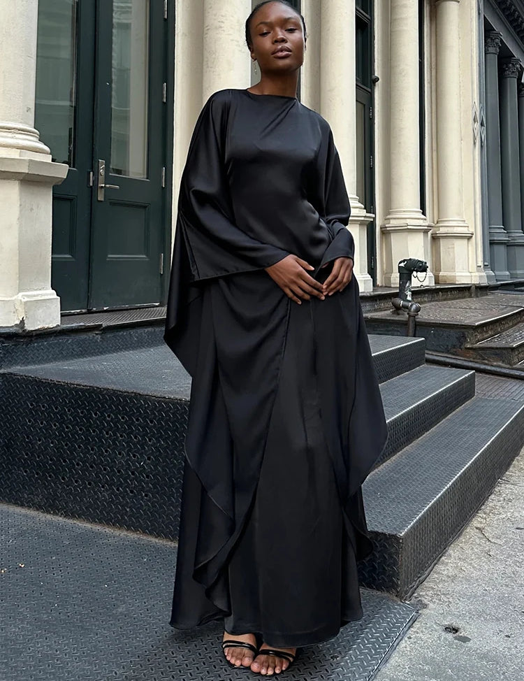 Greydis ™ vestido estilo capa