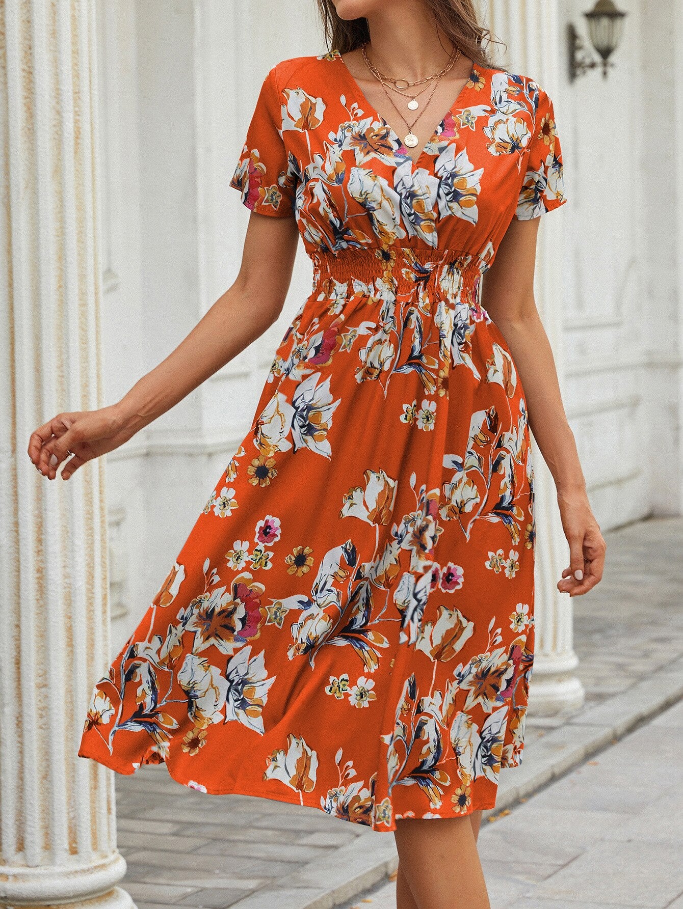 Vestido Viviana™ Modelo floral y casual