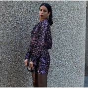 Vestido Lisa™ Morado y Brillante