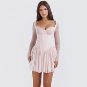 Vestido Gilda™ Corto y Rosa
