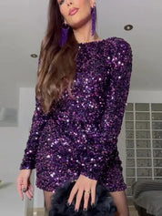 Vestido Lisa™ Morado y Brillante