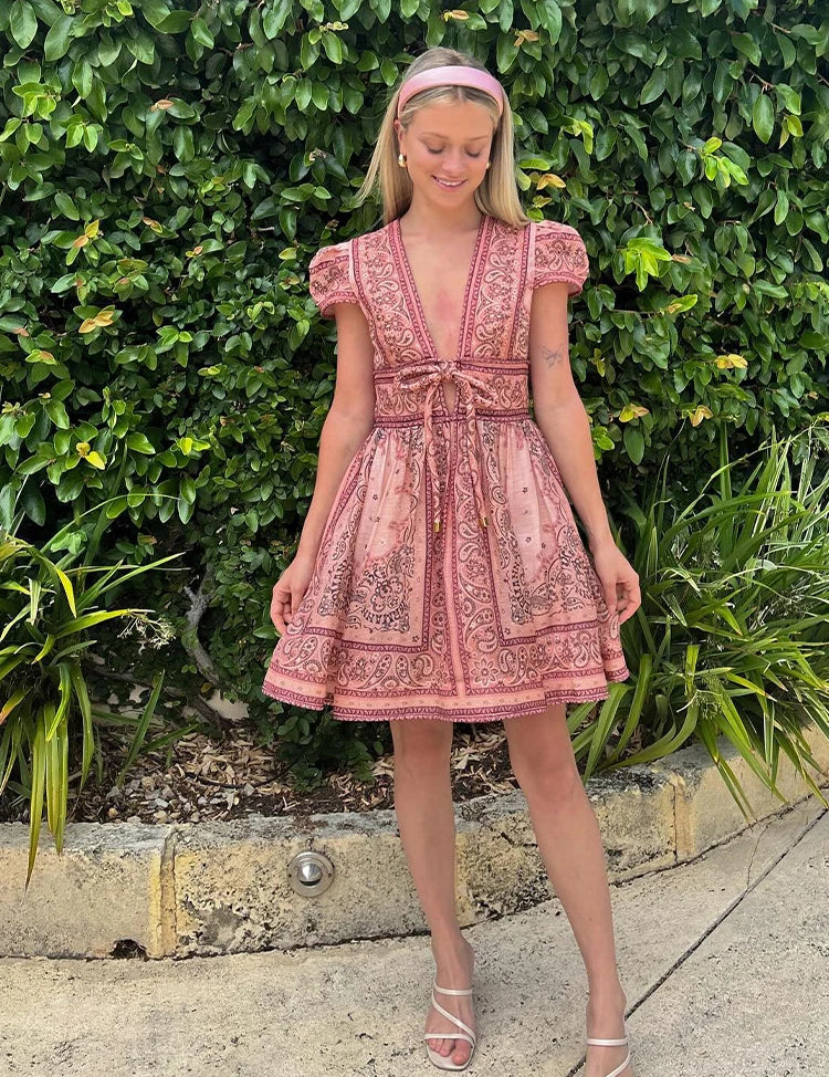 Women-Elegant-Luxury-Printed-Hollow-V-neck-A-line-Dresses-Fashion-Lace-Up-Puff-Sleeved-Vestidos.webp