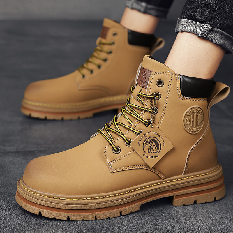 c0wQSpring-New-Men-s-Boots-Biker-Boots-Ankle-Boots-Soft-Leather-Lace-Up-Thick-Bottom-Black.jpg