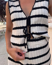 Conjunto Lili™ Cómodo en Blanco y Negro
