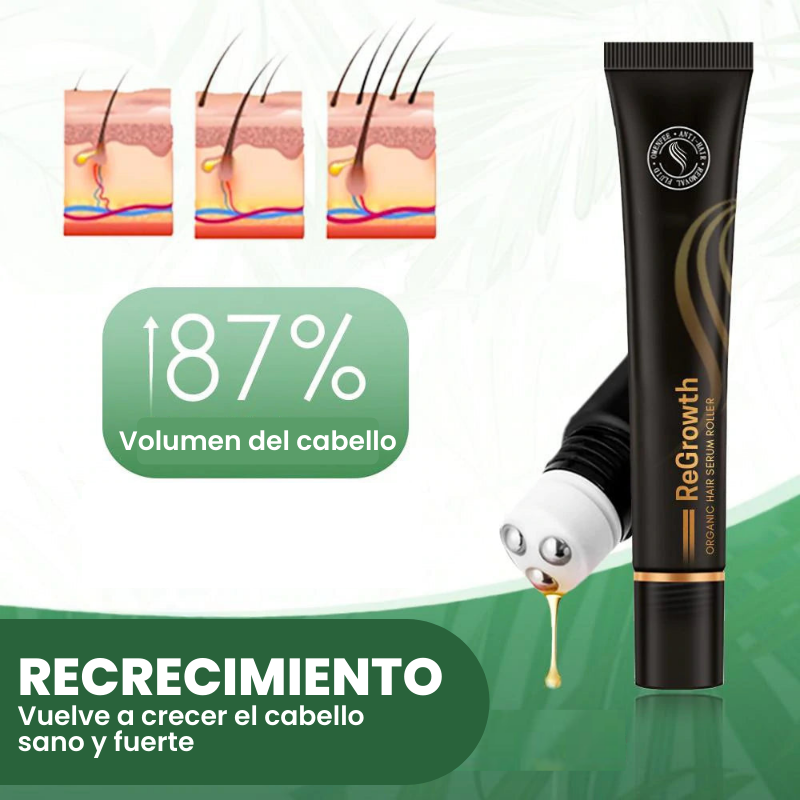 Regrowth™ Rodillo de Suero Capilar Orgánico