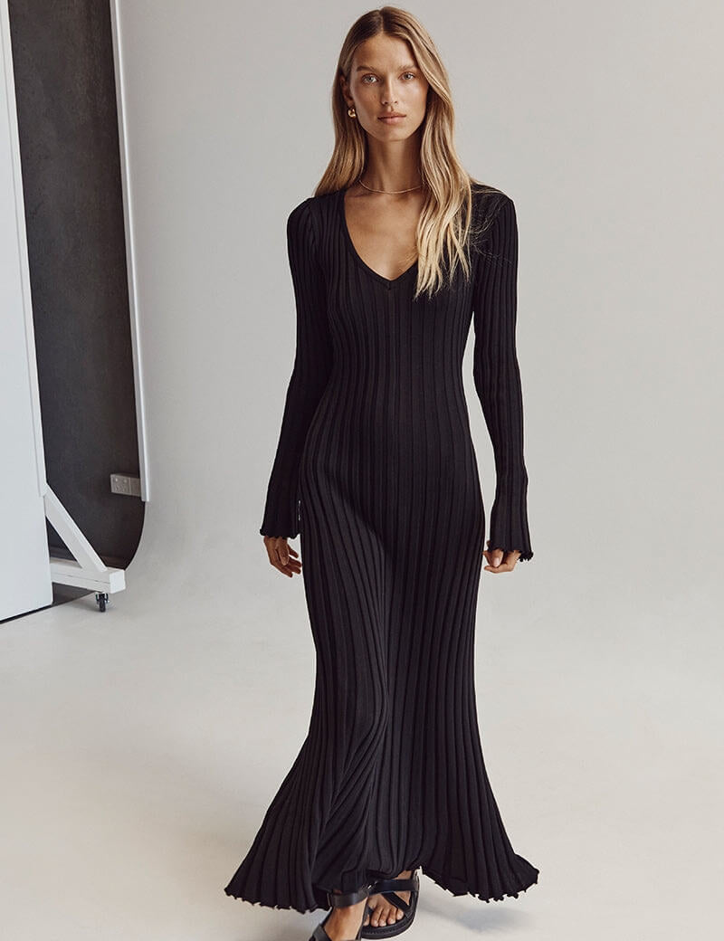 Vestido Zoe™ Elegante con escote en V