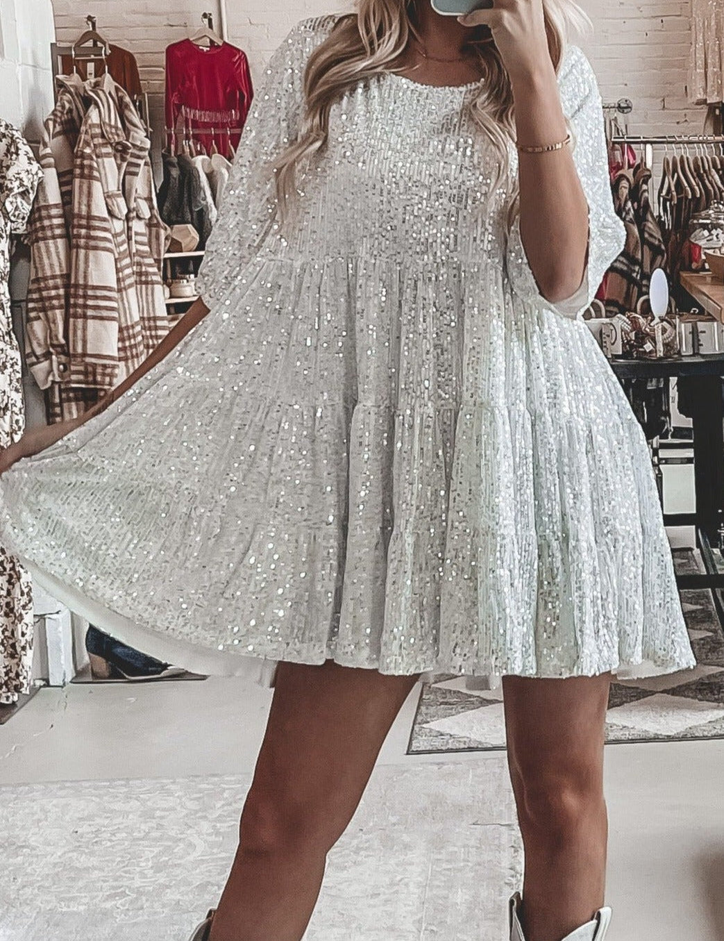 Vestido Antonella™ Glamuroso de Lentejuelas
